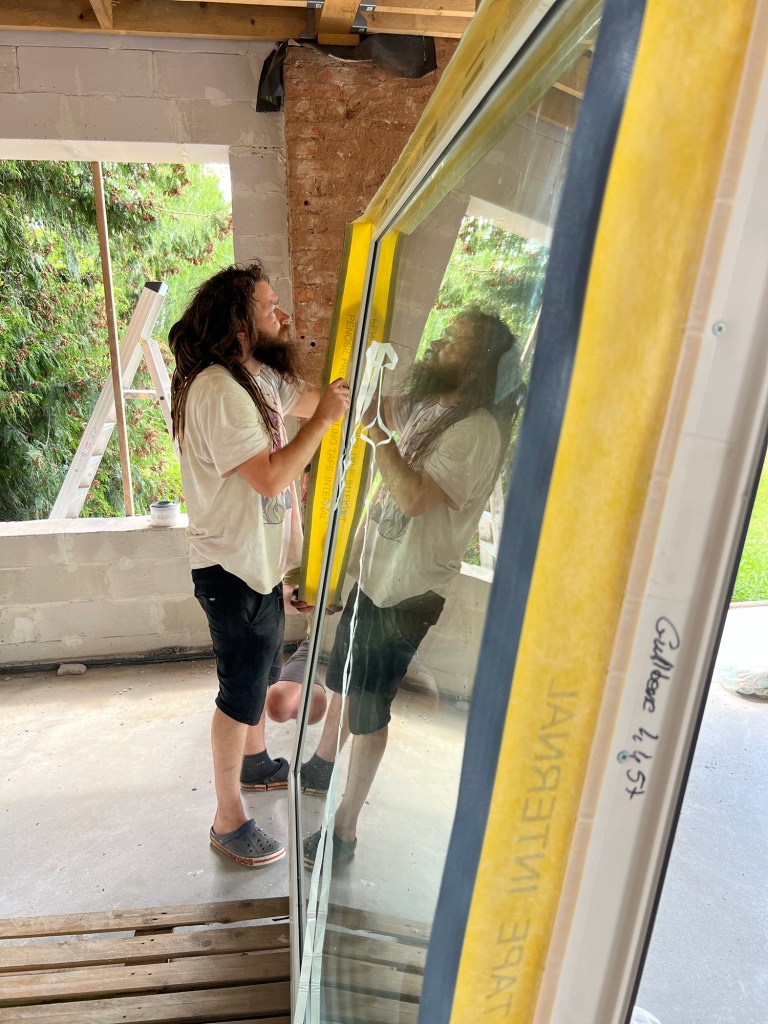 Janis and the tripe glazed windows.